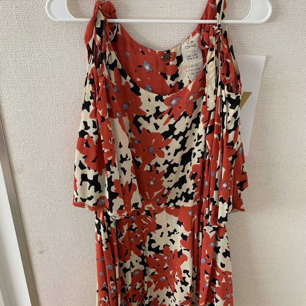 Free People floral off the shoulder dress